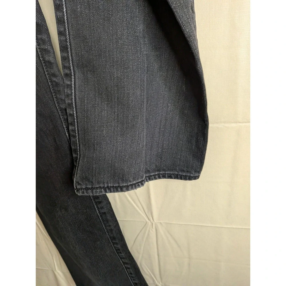 Levis 501 Original Fit Button Fly Jeans Faded Black Straight Leg 40x30